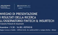 Osservatorio FIntech e Insuertech 2018